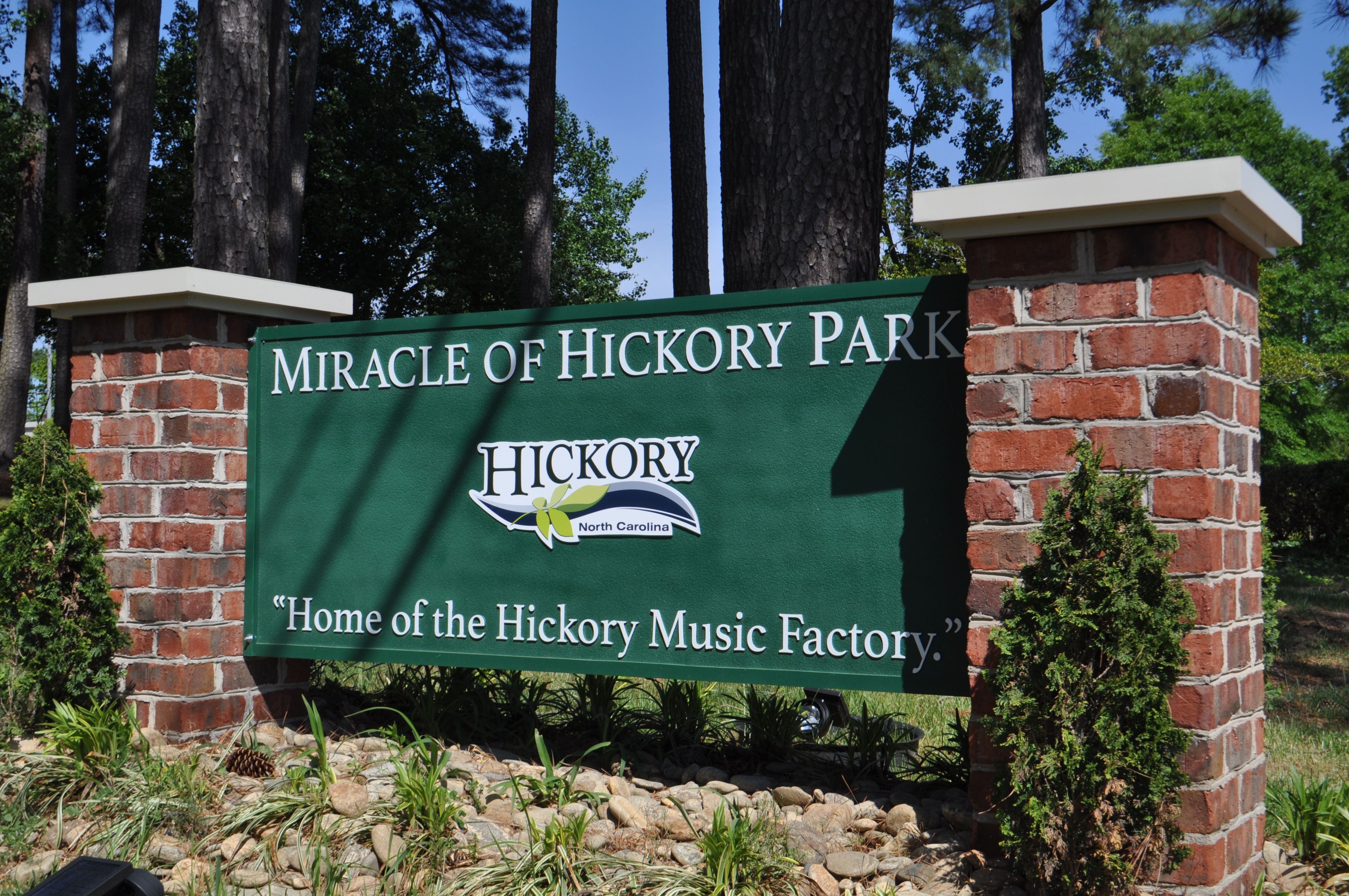 Miracle of Hickory Park sign