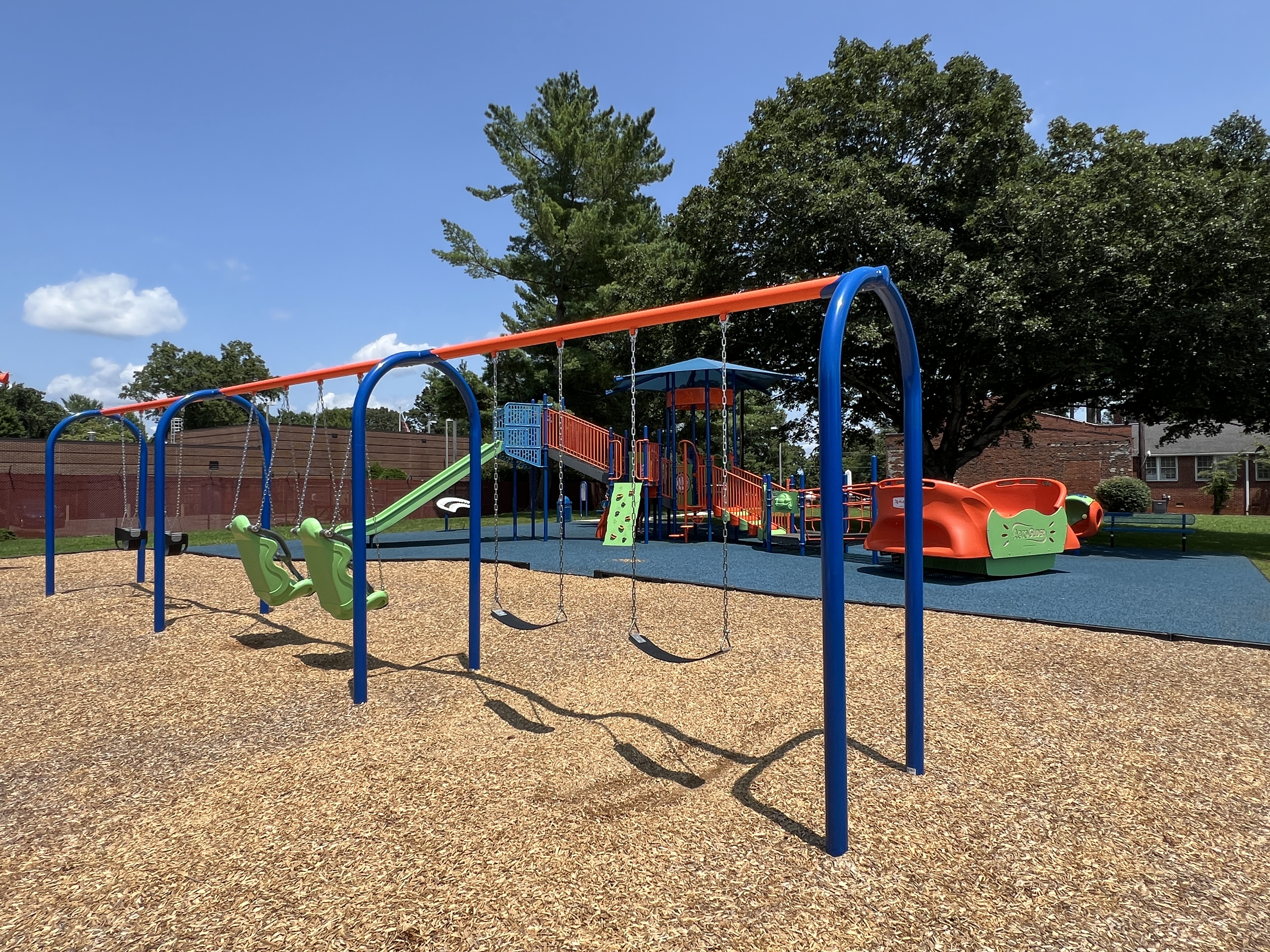 Swings at playground