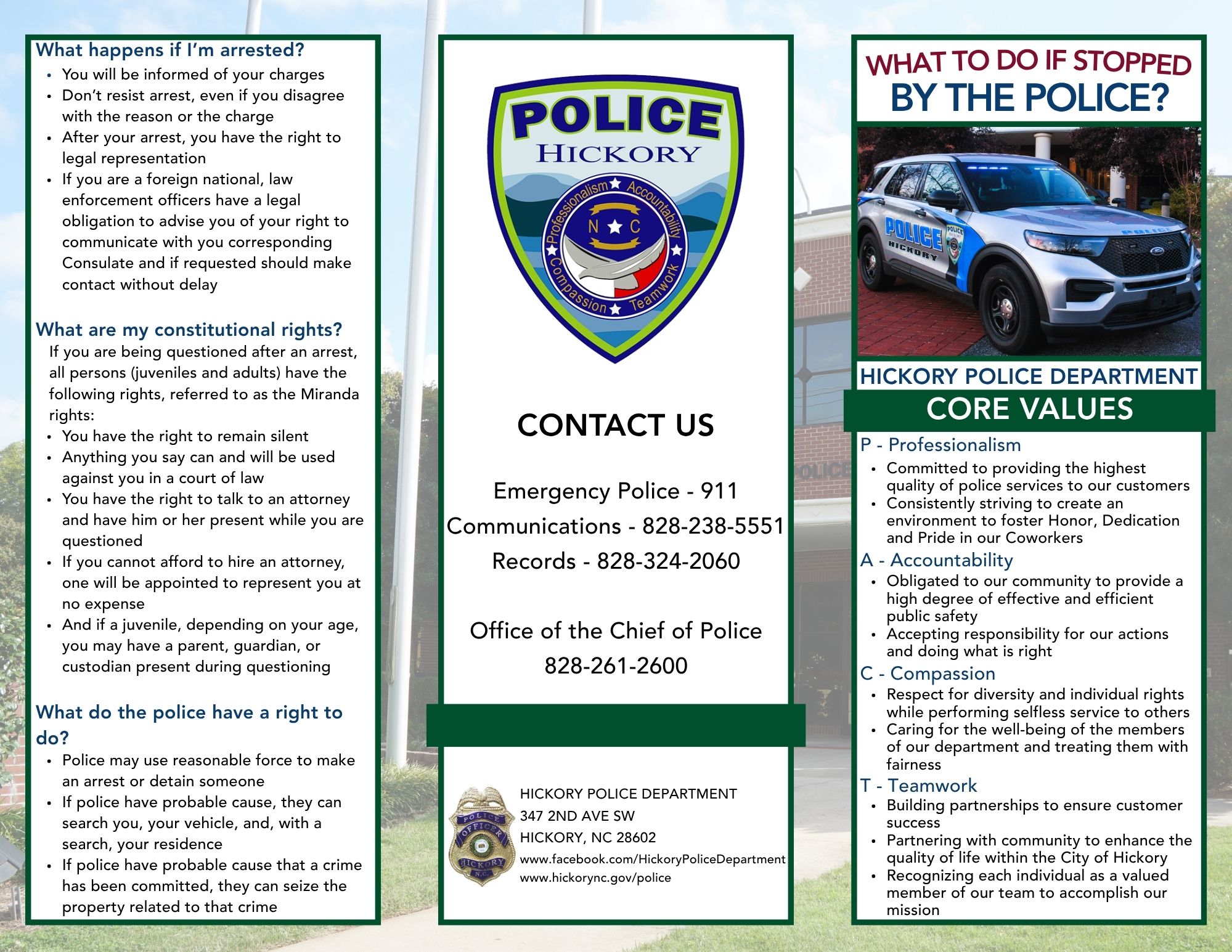 What to Do When Stopped By the Police - (English)