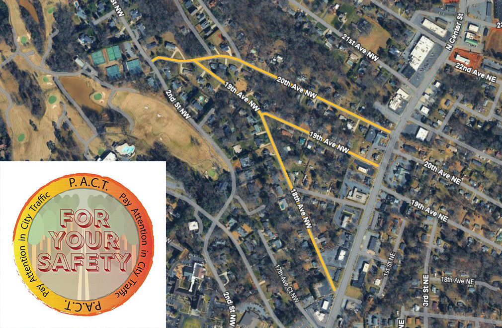 18th to 20th Ave NW map