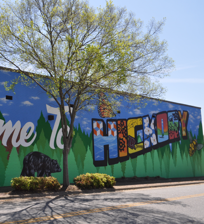 Welcome to Hickory mural