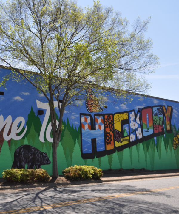 Welcome to Hickory mural