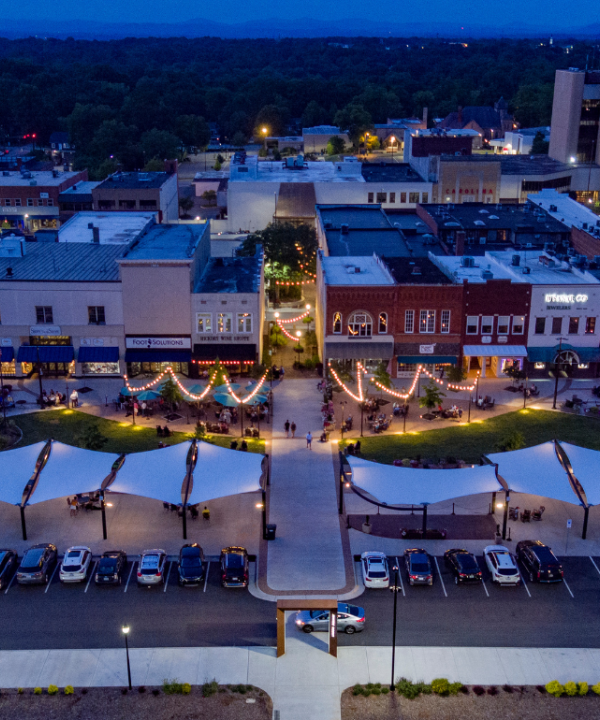 Downtown Hickory - Aerial