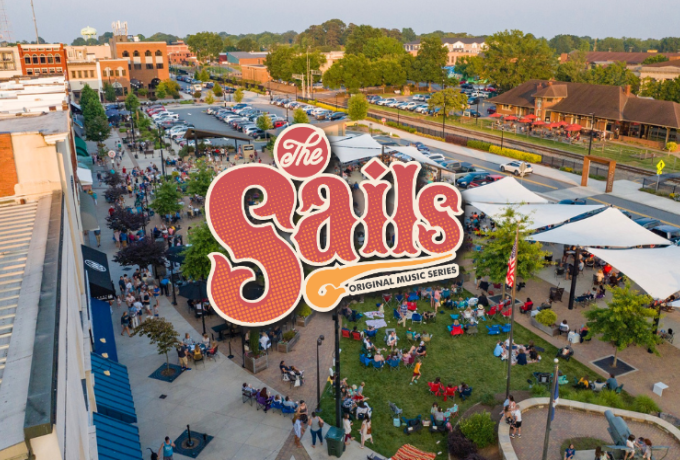 Union Square during a Sails Original Music Series concert