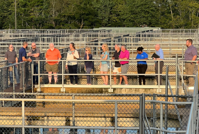 Neighborhood College participants learn about water treatment