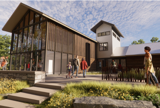 Rendering of future Catawba River Environmental Education Center