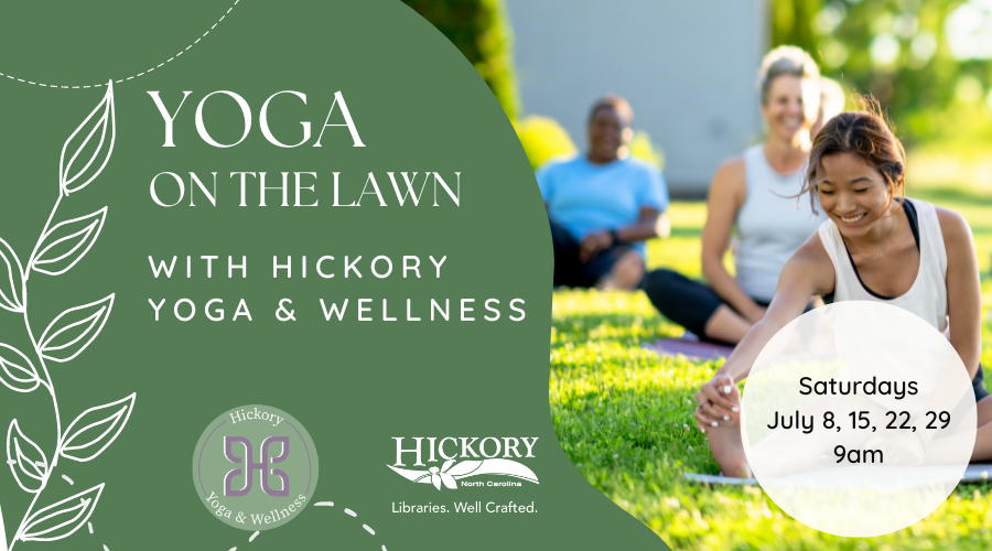 Yoga on the Lawn – Patrick Beaver Memorial Library July 8, 15, 22, and 29 at 9 a.m