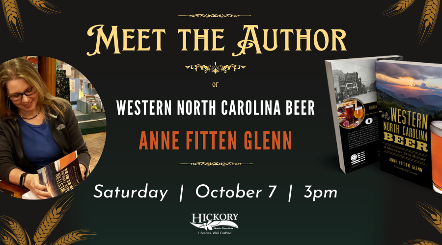 Drinking Local: Western NC’s Sudsy Beer History Saturday, October 7th at 3 pm