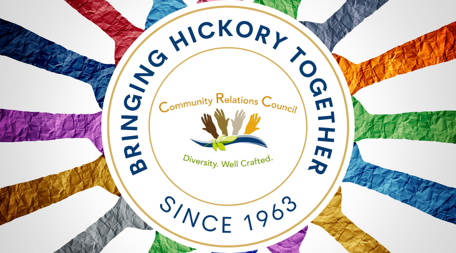 Community Relations Council logo with multicolored arms reaching