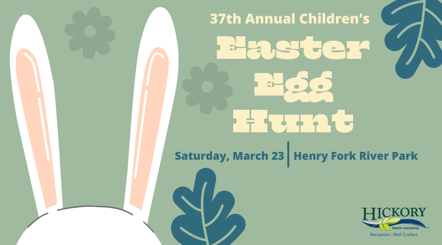 Bunny Ears Logo with "37th Annual Children's Easter Egg Hunt"