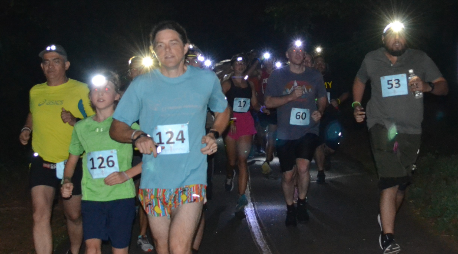 Runners participating in 2023 Lightning Bug Boogie 5K