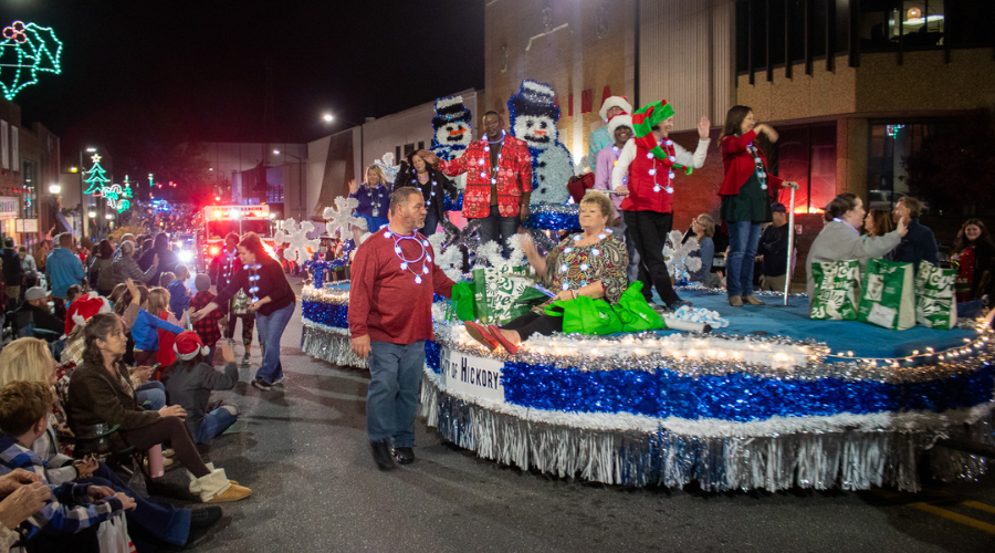 City of Hickory float in the parade