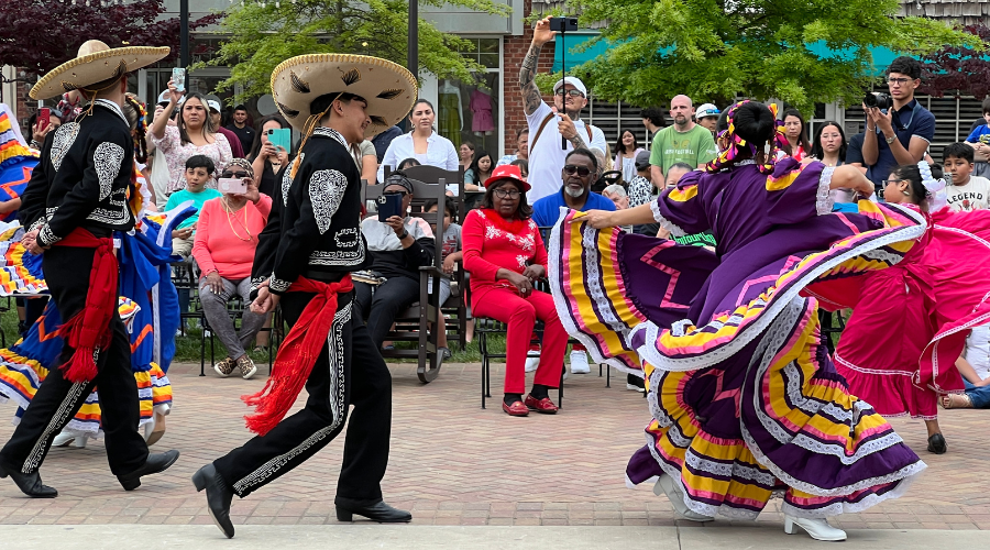 Cultural dancers perform at the Hickory Multicultural Festival in 2024