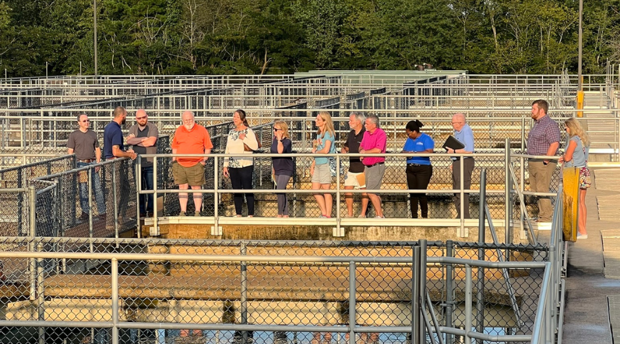 Neighborhood College participants learn about water treatment