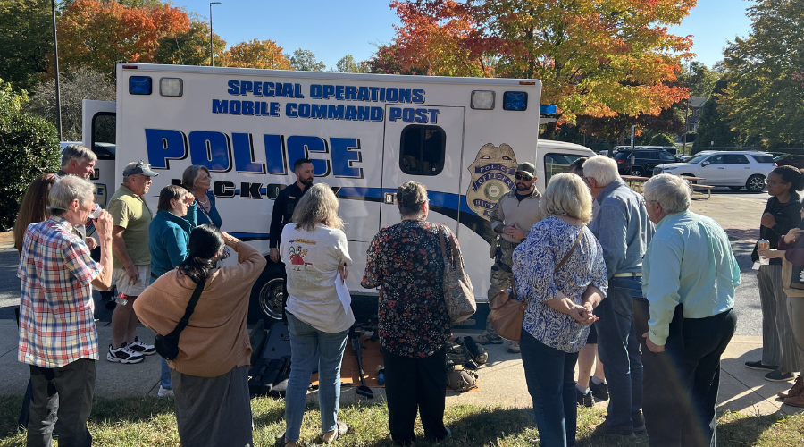 Hickory 101 participants learn about the Police Department's Special Operations Team