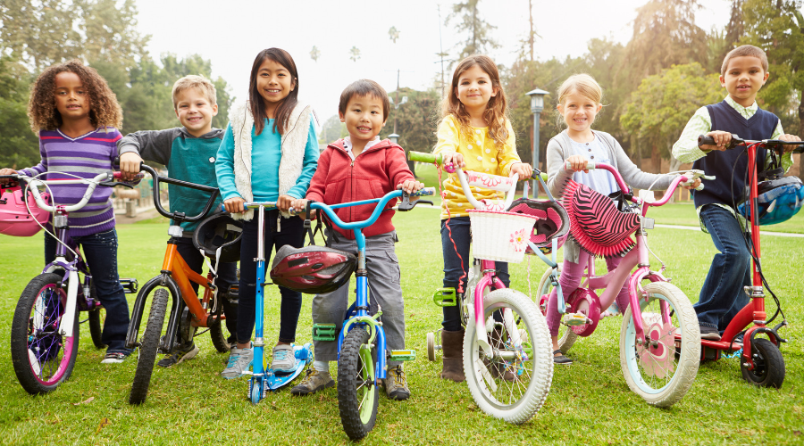 kids on bicycles
