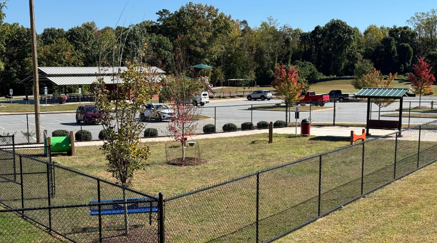 fenced dog area at Bruce Meisner Park
